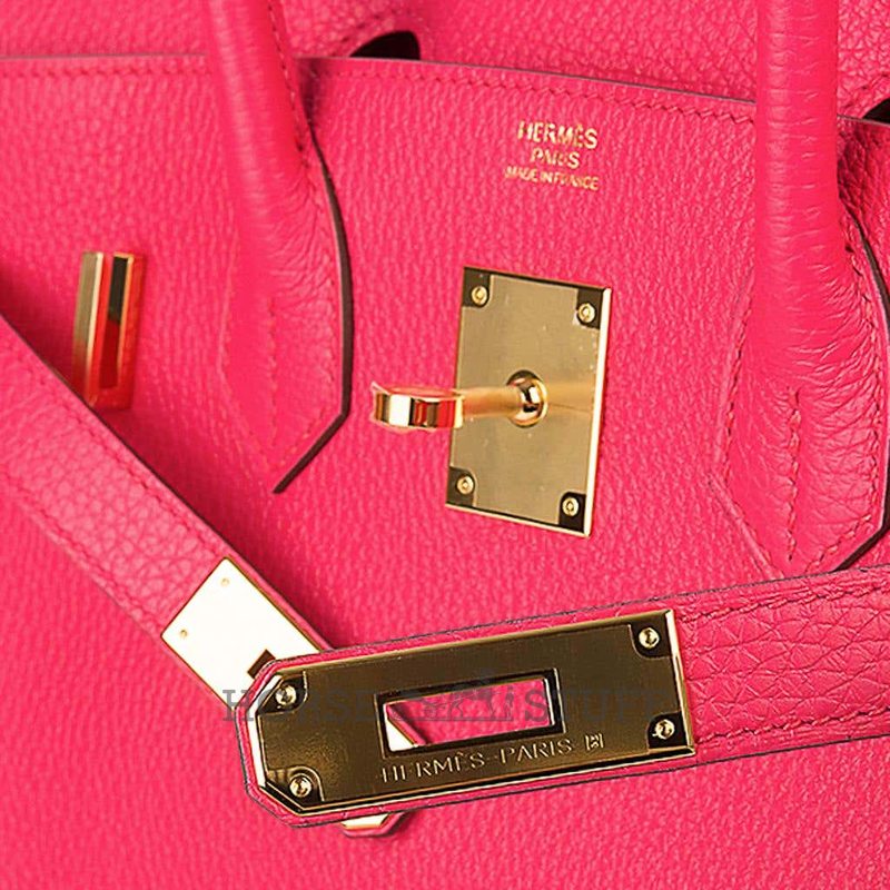 Hermès Birkin 30 Rose Extreme Clemence GHW