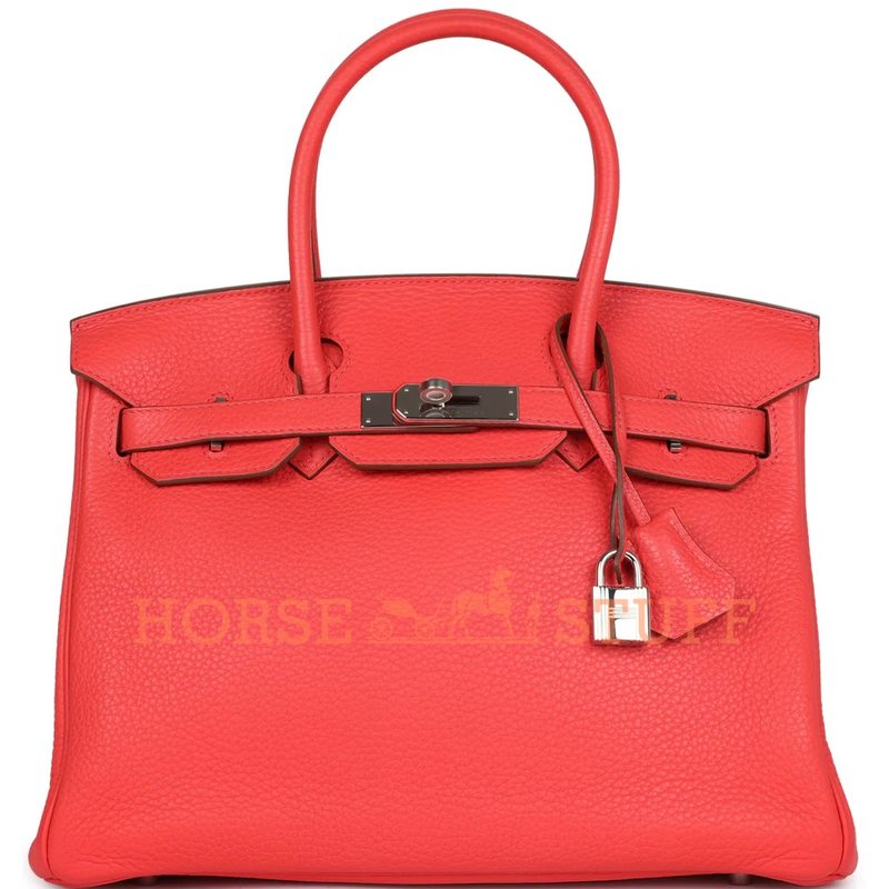 Hermès Birkin 30 Rose Jaipur Clemence PHW