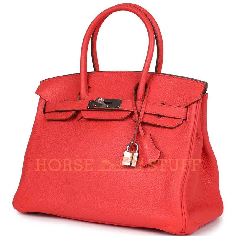 Hermès Birkin 30 Rose Jaipur Clemence PHW