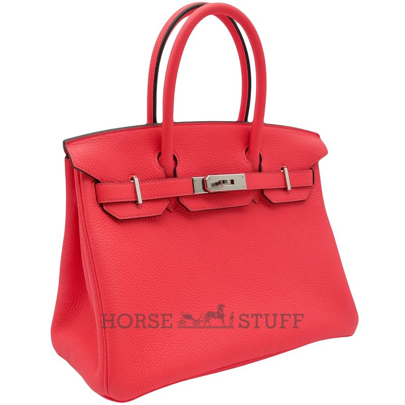 Hermès Birkin 30 Rose Texas Clemence PHW
