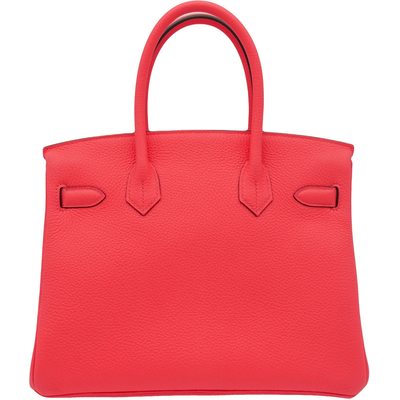 Hermès Birkin 30 Rose Texas Clemence PHW