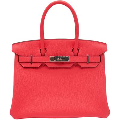 Hermès Birkin 30 Rose Texas Clemence PHW