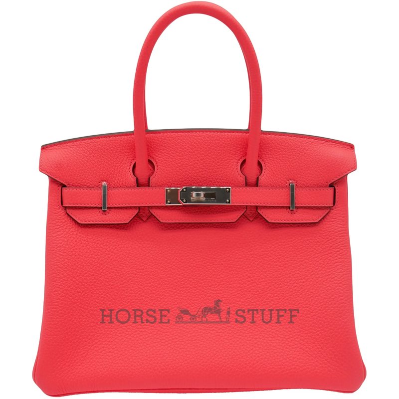 Hermès Birkin 30 Rose Texas Clemence PHW