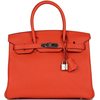Hermès Birkin 30 Rouge Pivoine Clemence PHW
