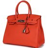Hermès Birkin 30 Rouge Pivoine Clemence PHW