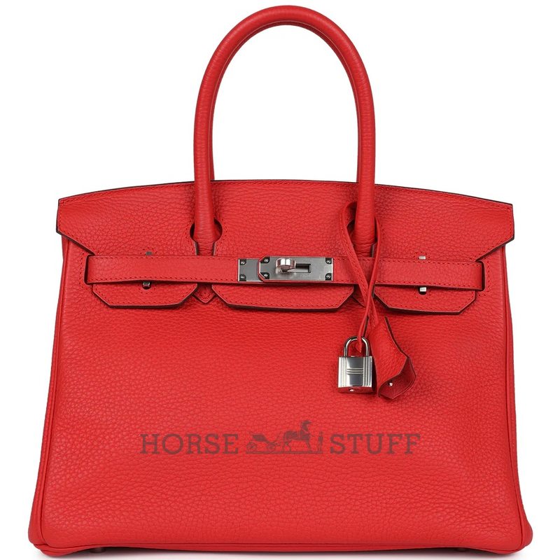 Hermès Birkin 30 Rouge Tomate Clemence PHW