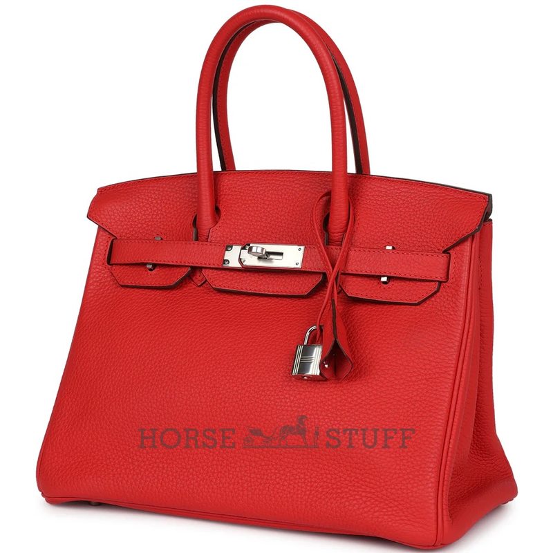 Hermès Birkin 30 Rouge Tomate Clemence PHW