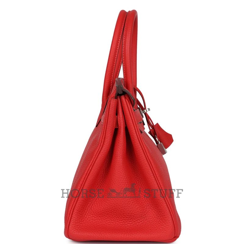Hermès Birkin 30 Rouge Tomate Clemence PHW