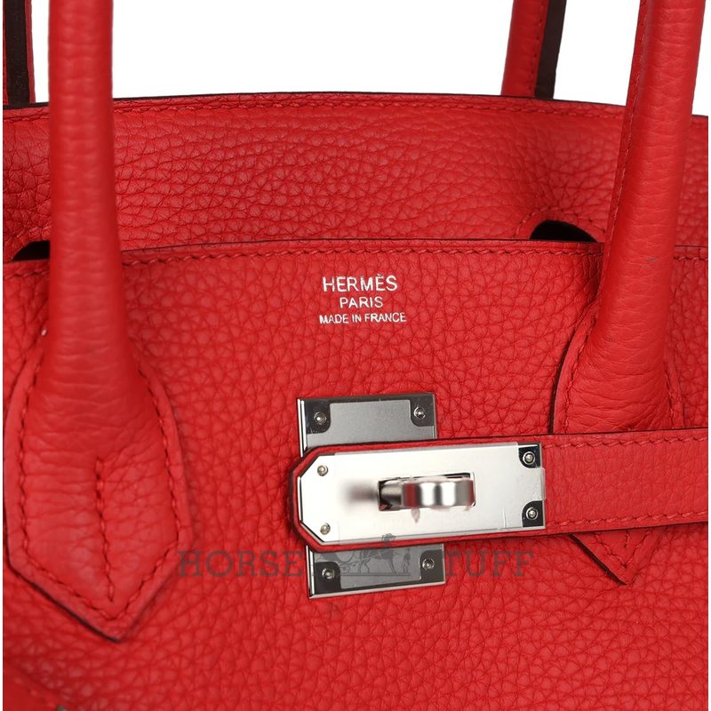 Hermès Birkin 30 Rouge Tomate Clemence PHW