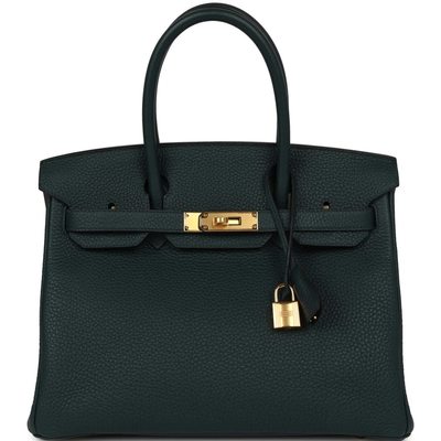Hermès Birkin 30 Vert Cypress Clemence GHW
