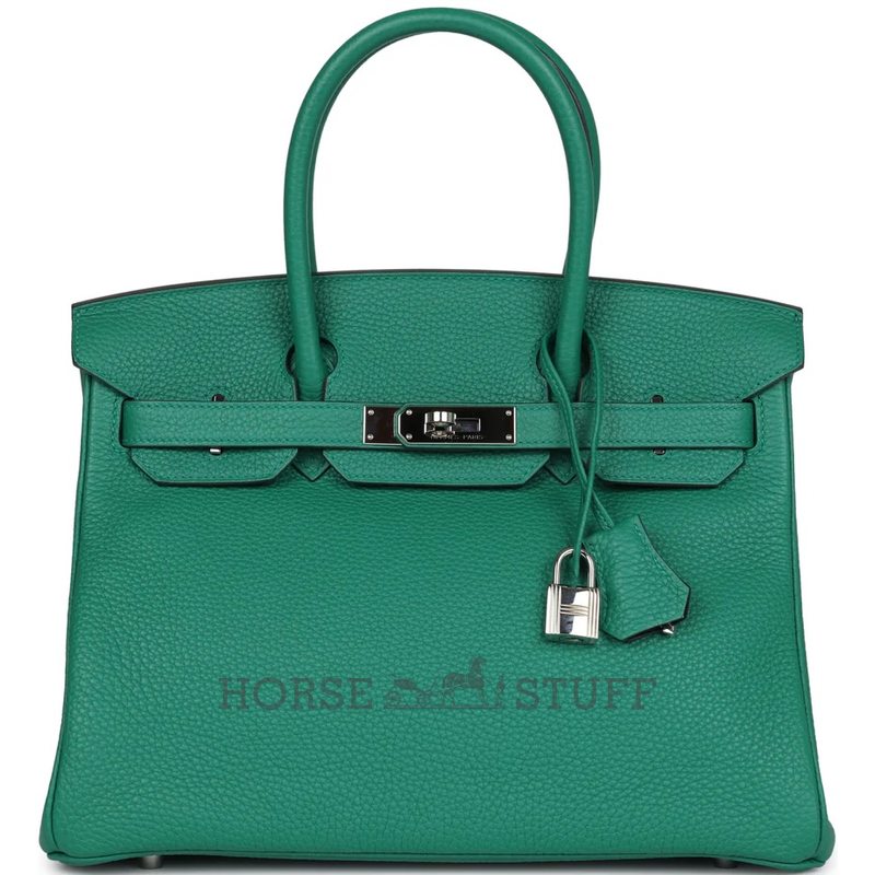 Hermès Birkin 30 Vert Vertigo Clemence PHW