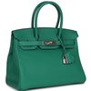 Hermès Birkin 30 Vert Vertigo Clemence PHW