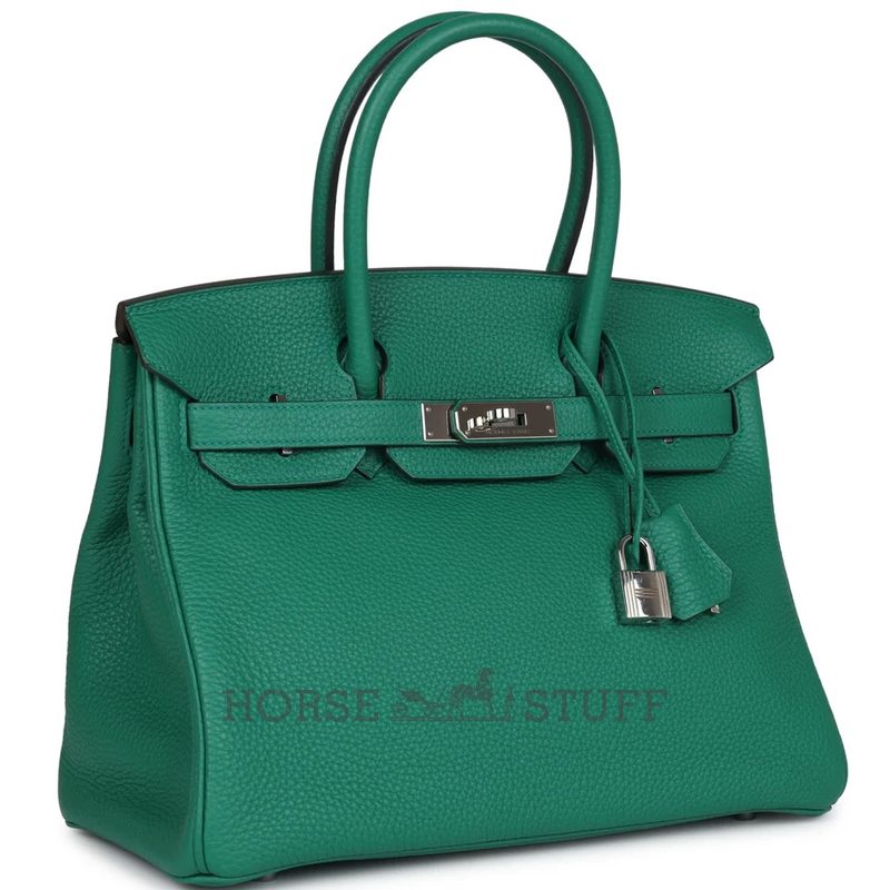 Hermès Birkin 30 Vert Vertigo Clemence PHW