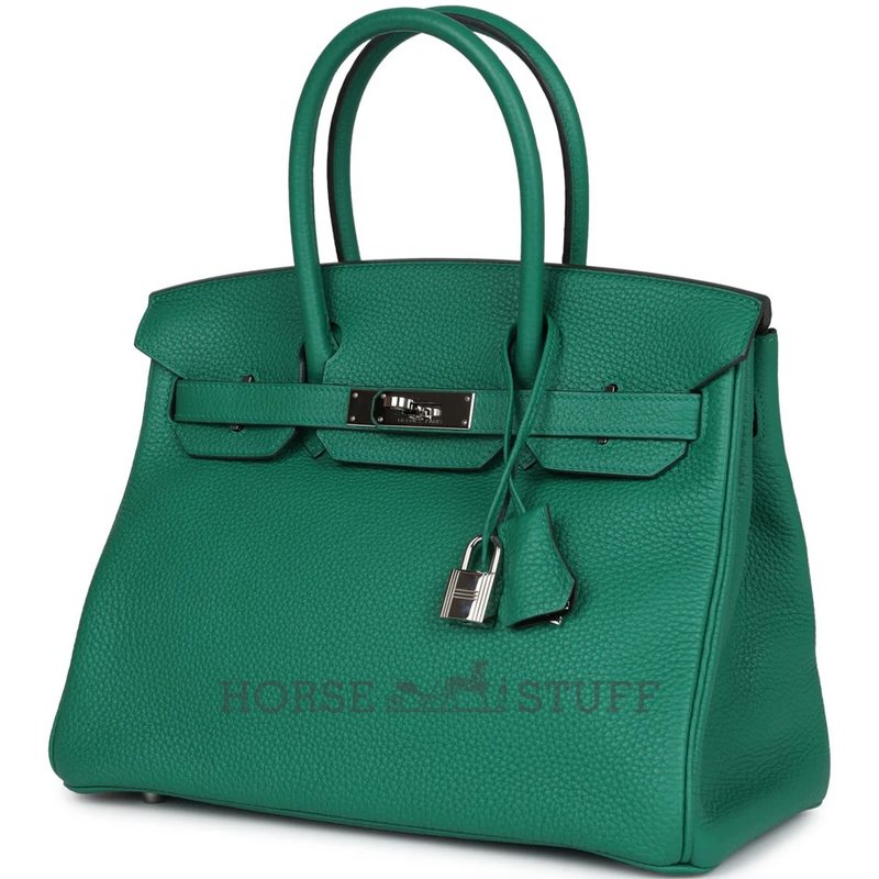 Hermès Birkin 30 Vert Vertigo Clemence PHW
