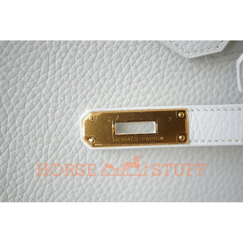 Hermès Birkin 30 White Clemence GHW