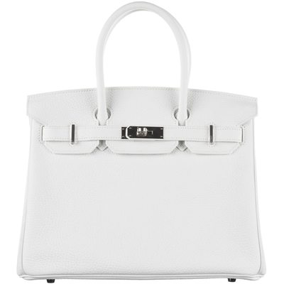 Hermès Birkin 30 White Clemence PHW