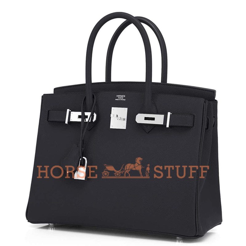 Hermès Birkin 30 Black Epsom PHW