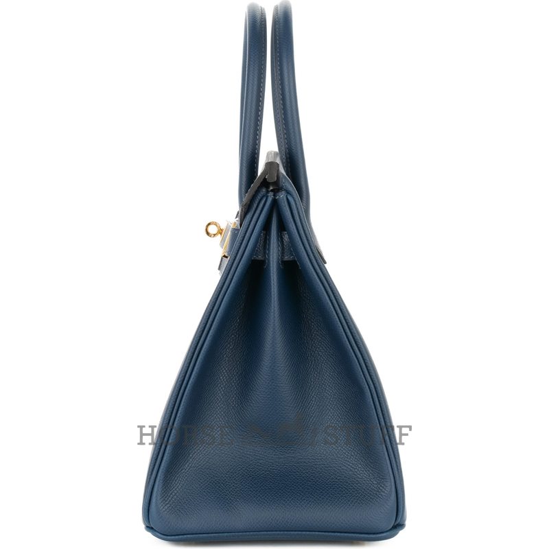 Hermès Birkin 30 Blue Pale Clemence GHW