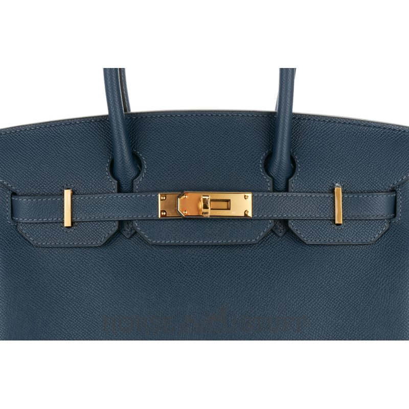 Hermès Birkin 30 Blue Pale Clemence GHW