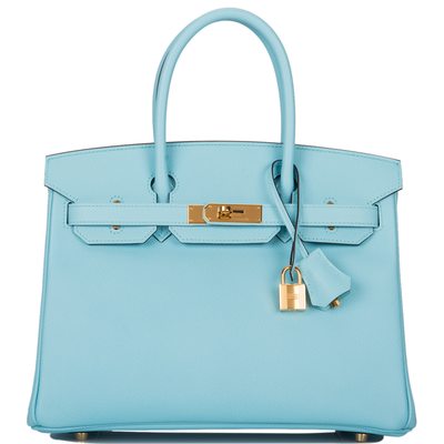 Hermès Birkin 30 Blue Atoll Epsom GHW