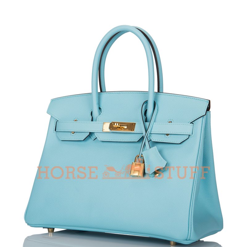 Hermès Birkin 30 Blue Atoll Epsom GHW