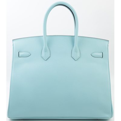 Hermès Birkin 35 Blue Atoll Epsom PHW