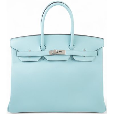 Hermès Birkin 35 Blue Atoll Epsom PHW