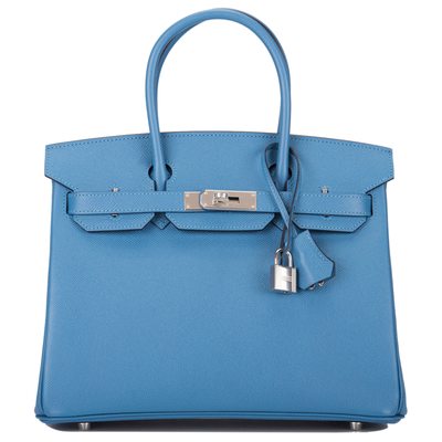 Hermès Birkin 30 Blue Azur Epsom PHW