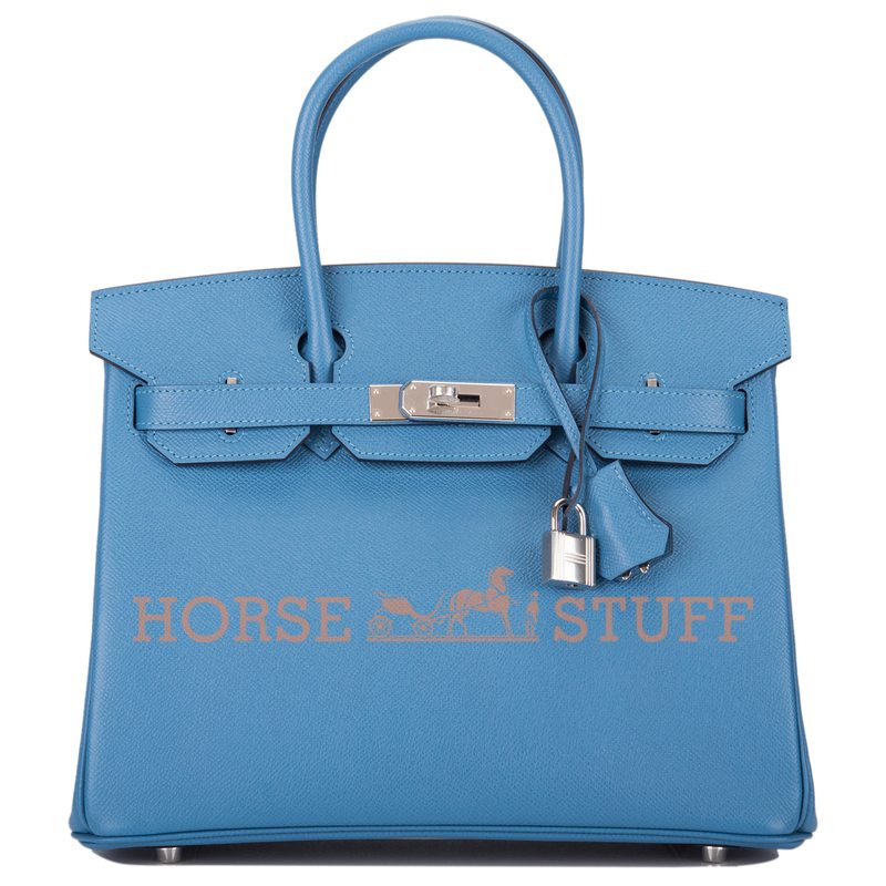 Hermès Birkin 30 Blue Azur Epsom PHW