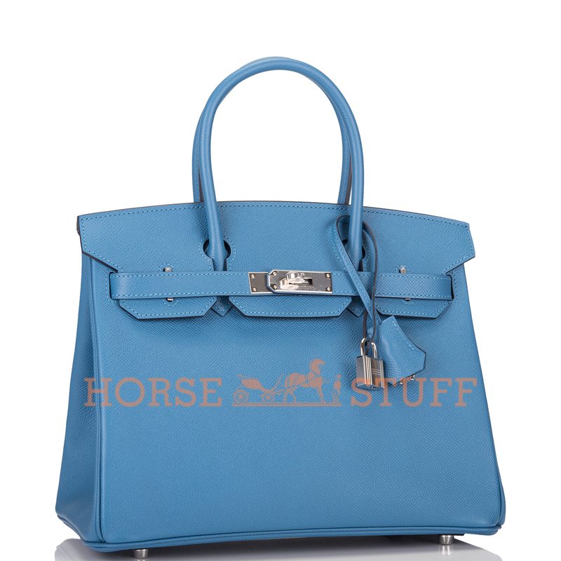 Hermès Birkin 30 Blue Azur Epsom PHW