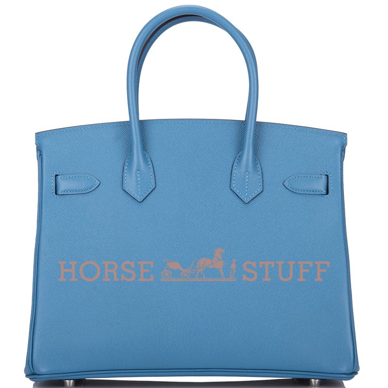 Hermès Birkin 30 Blue Azur Epsom PHW