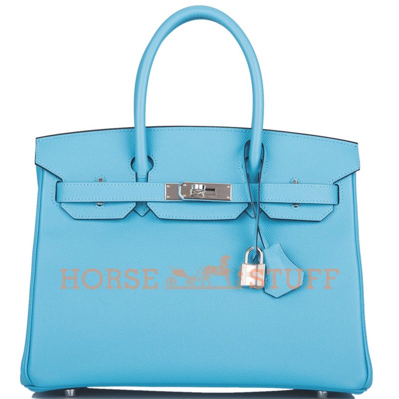 Hermès Birkin 30 Blue de Nord Epsom PHW