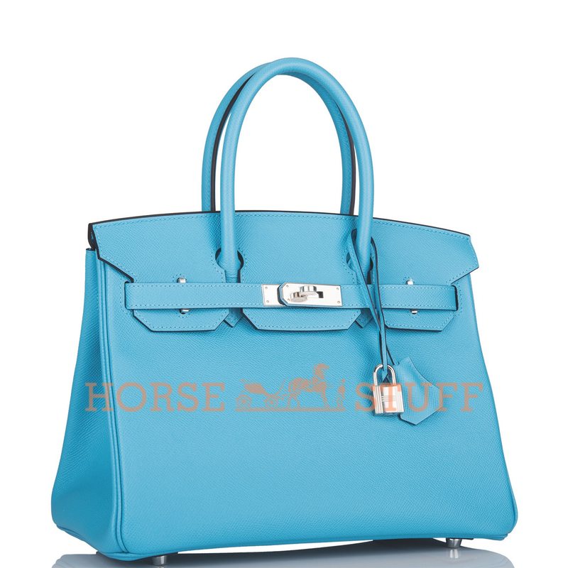 Hermès Birkin 30 Blue de Nord Epsom PHW