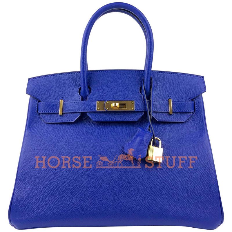 Hermès Birkin 30 Blue Electrique Epsom GHW