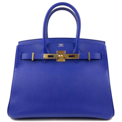 Hermès Birkin 30 Blue Electrique Epsom GHW