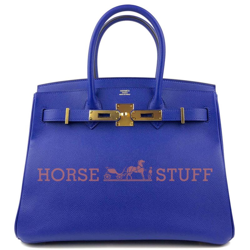 Hermès Birkin 30 Blue Electrique Epsom GHW