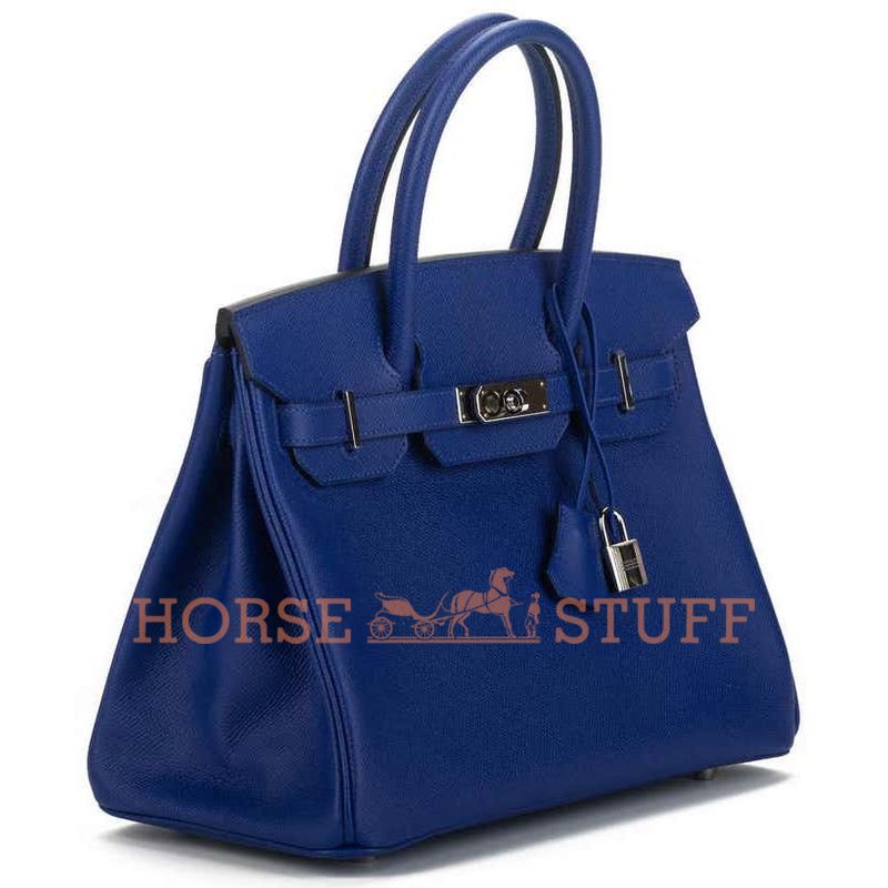 Hermès Birkin 30 Blue Electrique Epsom PHW