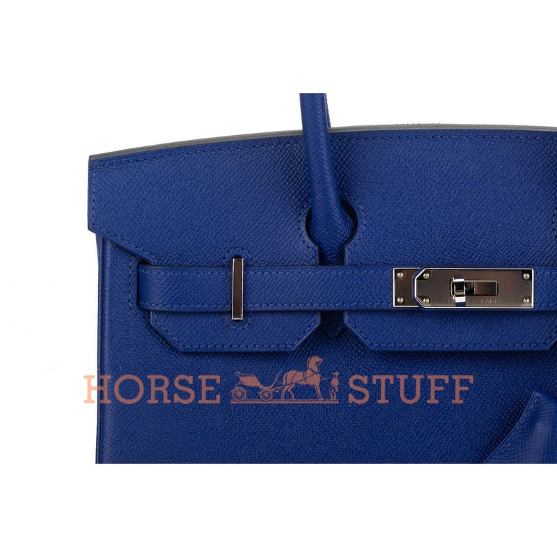 Hermès Birkin 30 Blue Electrique Epsom PHW