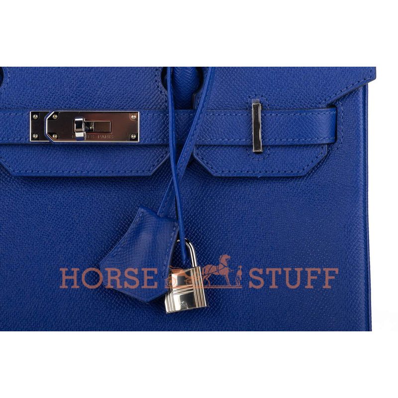 Hermès Birkin 30 Blue Electrique Epsom PHW