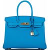 Hermès Birkin 30 Blue Frida Epsom GHW