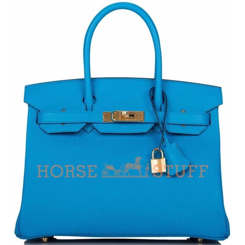 Hermès Birkin 30 Blue Frida Epsom GHW