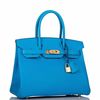 Hermès Birkin 30 Blue Frida Epsom GHW