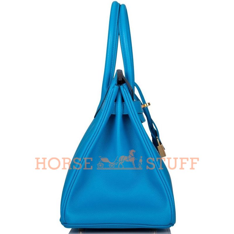 Hermès Birkin 30 Blue Frida Epsom GHW