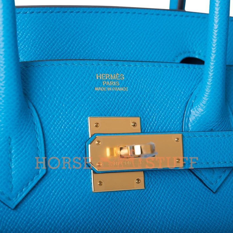 Hermès Birkin 30 Blue Frida Epsom GHW