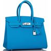 Hermès Birkin 30 Blue Frida Epsom PHW