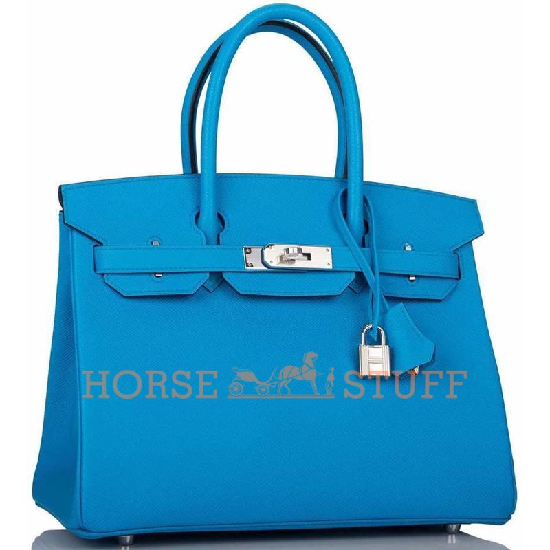 Hermès Birkin 30 Blue Frida Epsom PHW