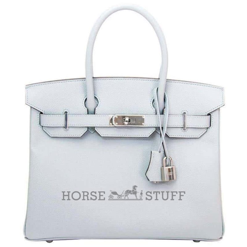 Hermès Birkin 30 Blue Glacier Epsom PHW