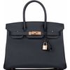 Hermès Birkin 30 Blue Indigo Epsom RGHW