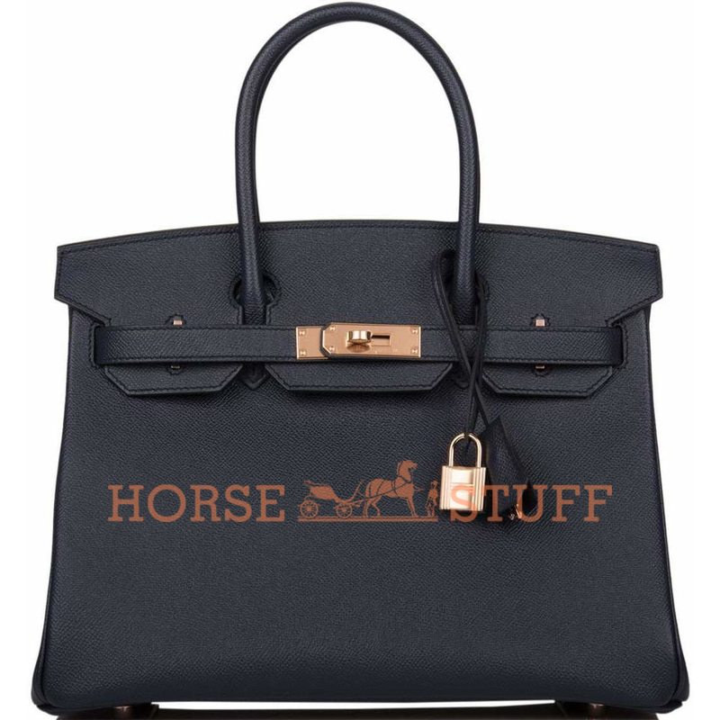 Hermès Birkin 30 Blue Indigo Epsom RGHW