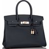 Hermès Birkin 30 Blue Indigo Epsom RGHW